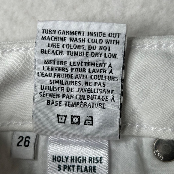 Hudson Holly Women's High-Rise Flare Jeans size 26 "White Horse" color/wash - Picture 7 of 16